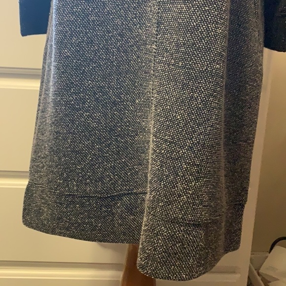 New York & Co black and white 3/4 sleeve Tweed looking dress, comfy!! - Picture 4 of 12